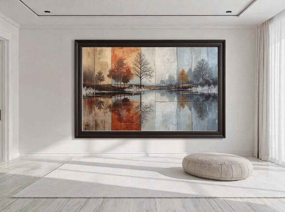 Wandbild im skandinavischen Stil passend für das Schlafzimmer 
